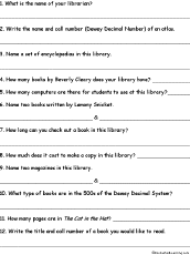 dewey decimal system worksheets enchantedlearning com