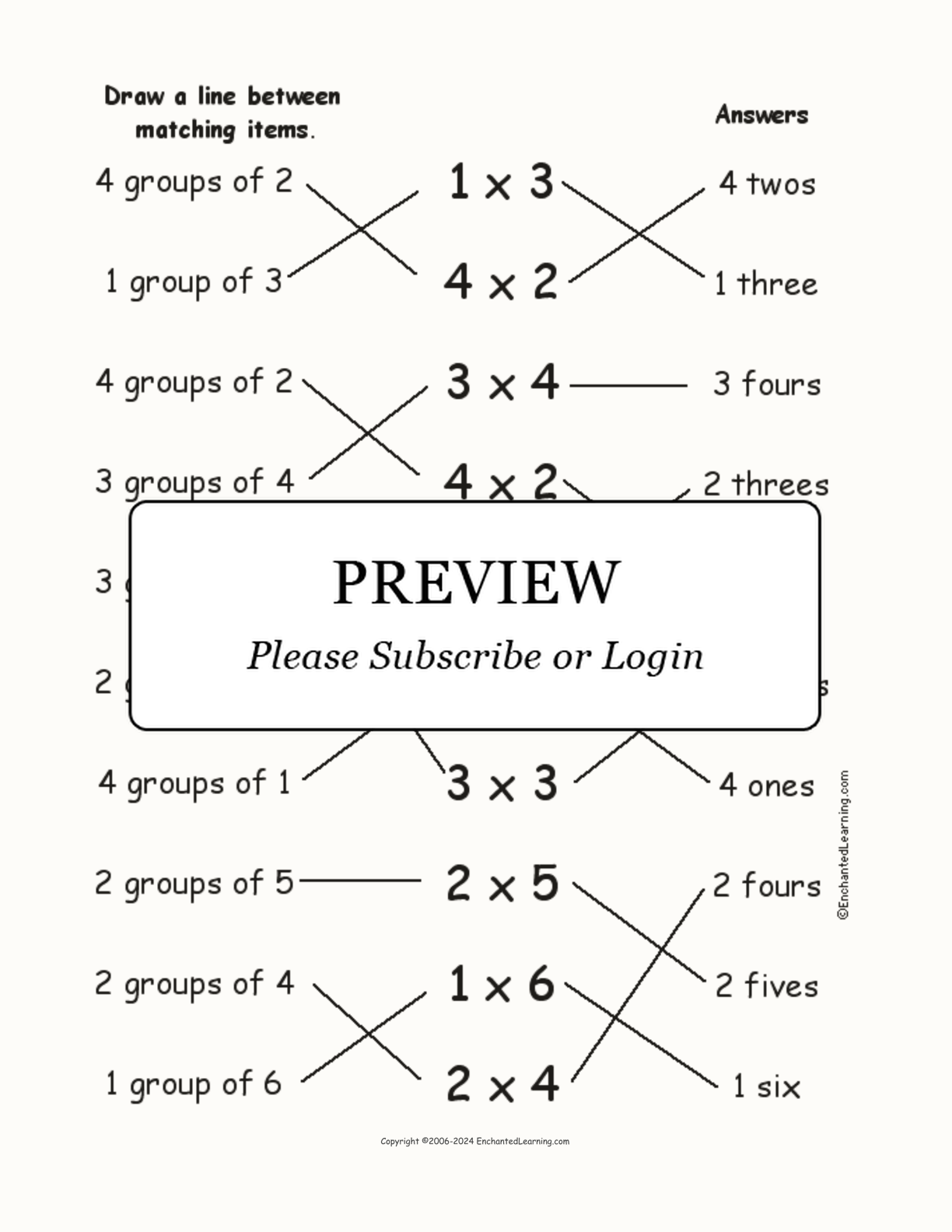 multiplication-match-groups-of-numbers-enchanted-learning