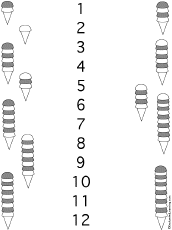 Number Matching Sheets - Iweky