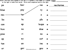 Match syllables