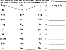 Match syllables