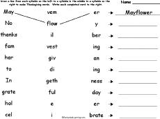 Match syllables