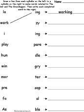 Match syllables