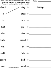 Match syllables