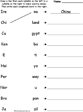 Match syllables