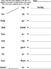 Match syllables