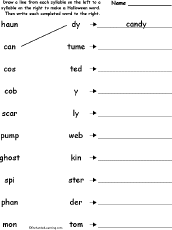 Match syllables