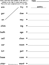 Match syllables