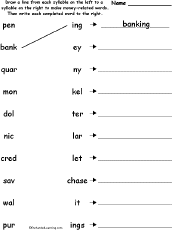 Match syllables