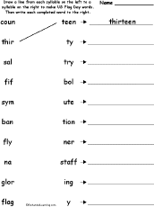 Match syllables