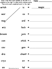 Match syllables