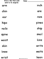 Anagrams by Topic Activities and Worksheets EnchantedLearning