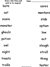 Match words