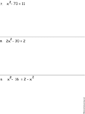 solve quadratic