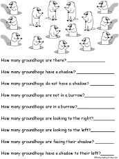 Math: Groundhog Day Crafts Worksheets and Printable Books