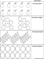 Search result: 'Count the Fruit Printout'