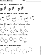 Color Fractions of Groups