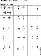 comparing fractions worksheet printout 2 enchantedlearning com