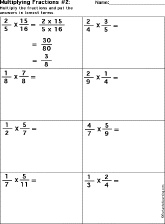 fractions worksheet thumbnail