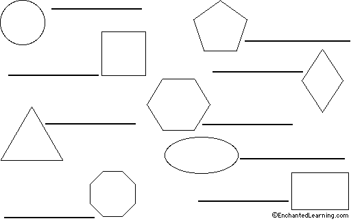 Label Simple Shapes Printout 