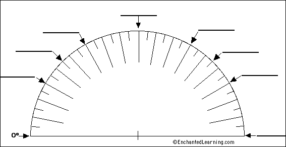 label protractor diagram print out enchanted learning software