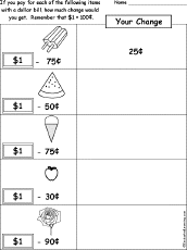 making change worksheets enchantedlearning com