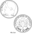 dime reverse