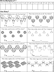 early multiplication printouts enchantedlearningcom