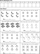 count by 8s early multiplication enchantedlearningcom