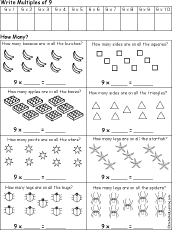 Search result: 'Count by 9s - Early Multiplication'