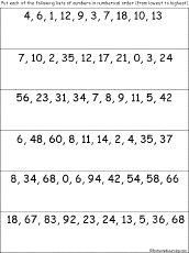 Numerical Order