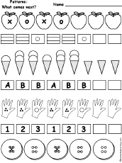 What comes next in the patterns #2: EnchantedLearning.com