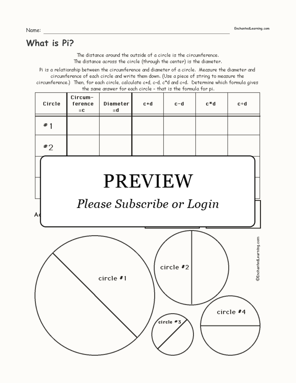 what-is-pi-worksheet-enchanted-learning