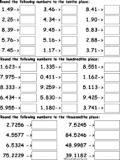 Rounding to the Nearest Tens or Hundreds, Algebra