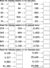 Search result: 'Rounding Numbers Worksheet Printout'