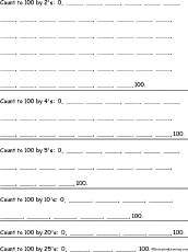 Search result: 'Skip Counting Worksheet Printout'