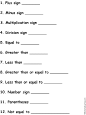 Write Math Symbols