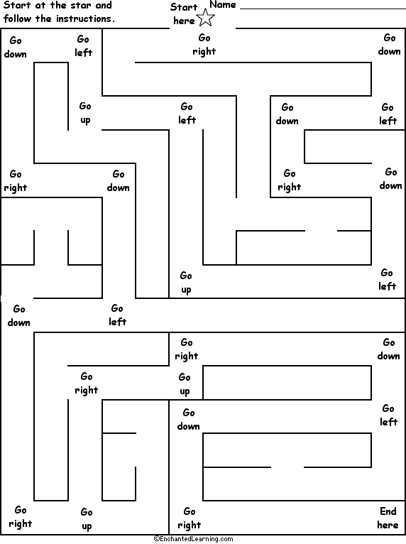 Right and Left Maze