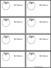 Search result: 'Apple - Nametags to Print'