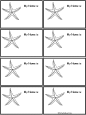 Starfish Nametags