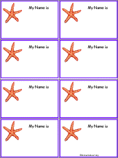 Starfish Nametags