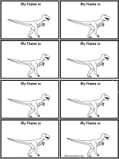 T. rex Nametags