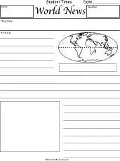 Make A Classroom Newspaper Enchantedlearning Com