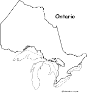 blank map of ontario and quebec Outline Map Of Ontario Canada Enchantedlearning Com blank map of ontario and quebec