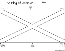 Flag of Jamaica EnchantedLearningcom