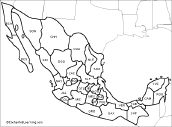 states of Mexico to label