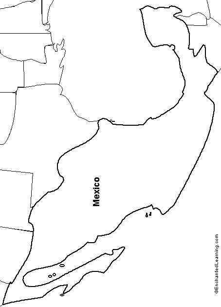 outline-map-mexico-enchantedlearning