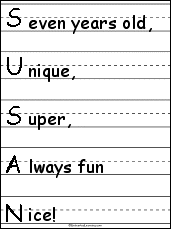 family acrostic poem examples