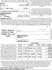 Search result: 'Writing Checks Read and Answer Worksheet'