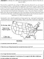 juneteenth read and answer worksheet enchantedlearningcom